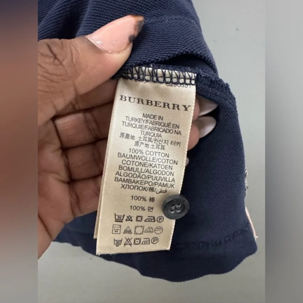 Burberry Brit Navy Blue Polo Shirt men’s size XS‎ - Picture 6 of 10